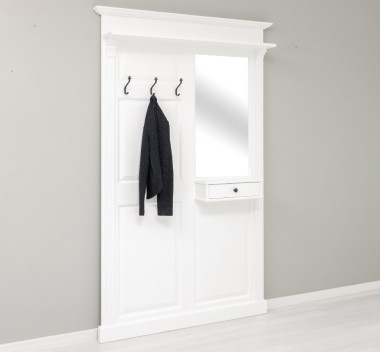 Hanger with mirror, 1 drawer - PS242