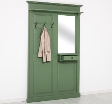 Hanger with mirror, 1 drawer - PS242