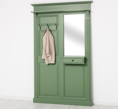 Hanger with mirror, 1 drawer - PS242