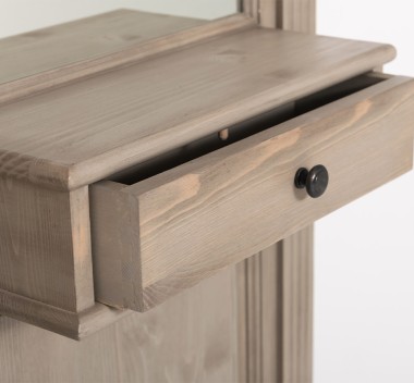 Hanger with mirror, 1 drawer - PS242