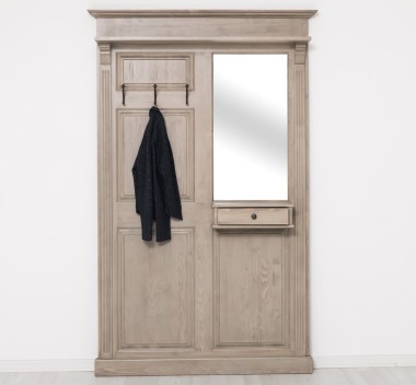 Hanger with mirror, 1 drawer - PS242