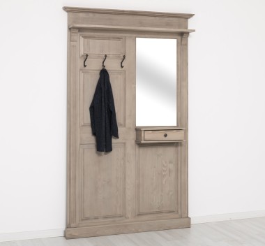 Hanger with mirror, 1 drawer - PS242