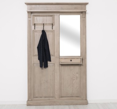 Hanger with mirror, 1 drawer - PS242