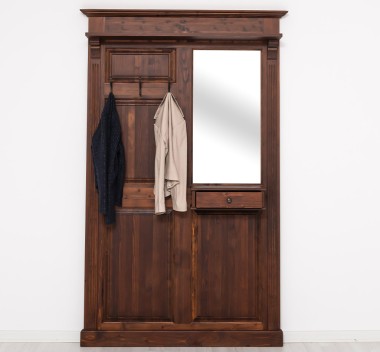 Hanger with mirror, 1 drawer - PS242