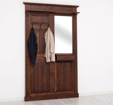 Hanger with mirror, 1 drawer - PS242