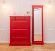 Shoe rack with 3 doors and 2 drawers