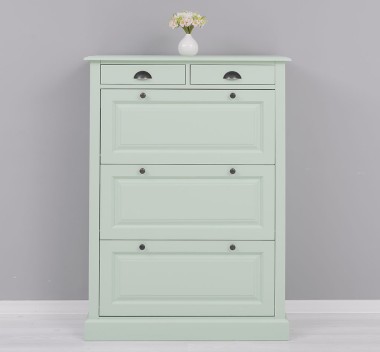 Shoe rack with 3 doors and 2 drawers