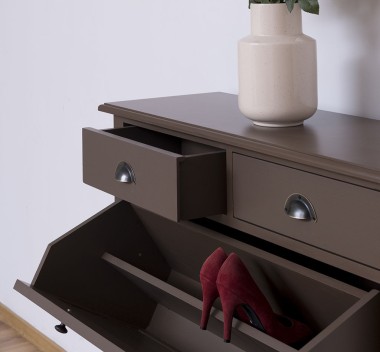 Shoe rack with 2 doors, 2 drawers - PS358