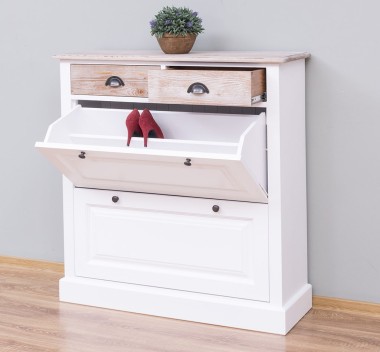 Shoe rack with 2 doors, 2 drawers - PS358