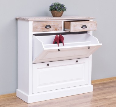 Shoe rack with 2 doors, 2 drawers - PS358