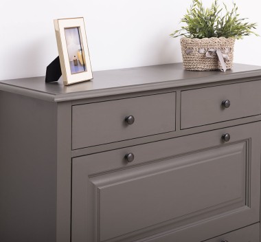 Shoe rack with 2 doors, 2 drawers - PS358