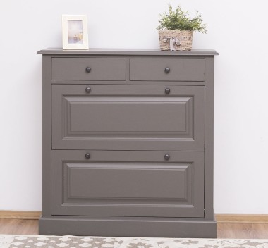 Shoe rack with 2 doors, 2 drawers - PS358