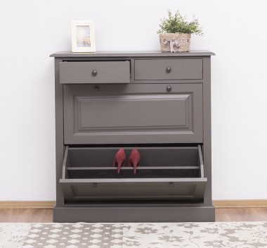 Shoe rack with 2 doors, 2 drawers - PS358