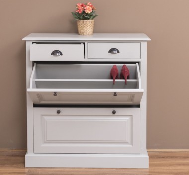 Shoe rack with 2 doors, 2 drawers - PS358