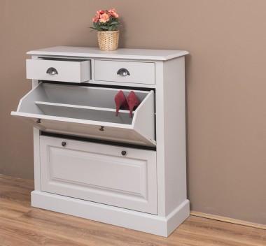 Shoe rack with 2 doors, 2 drawers - PS358