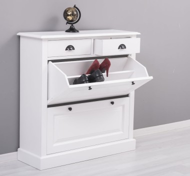 Shoe rack with 2 doors, 2 drawers - PS358