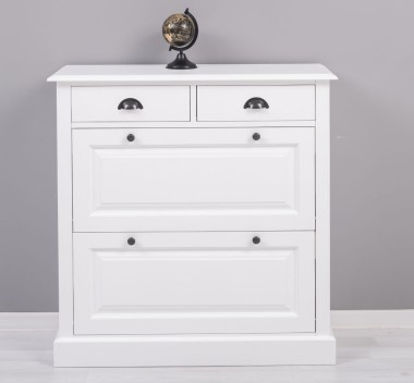 Shoe rack with 2 doors, 2 drawers - PS358