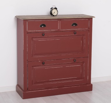 Shoe rack with 2 doors, 2 drawers - PS358