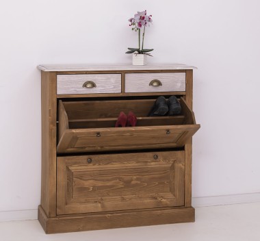 Shoe rack with 2 doors, 2 drawers - PS358