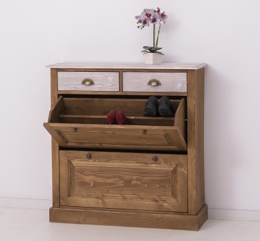 Shoe rack with 2 doors, 2 drawers - PS358