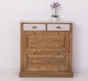 Shoe rack with 2 doors, 2 drawers