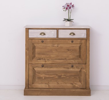 Shoe rack with 2 doors, 2 drawers - PS358