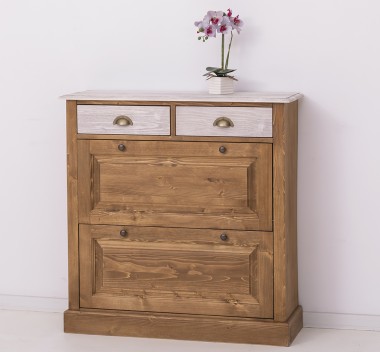 Shoe rack with 2 doors, 2 drawers - PS358