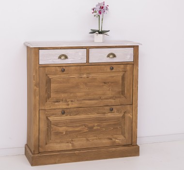 Shoe rack with 2 doors, 2 drawers - PS358