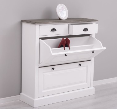 Shoe rack with 2 doors, 2 drawers - PS358