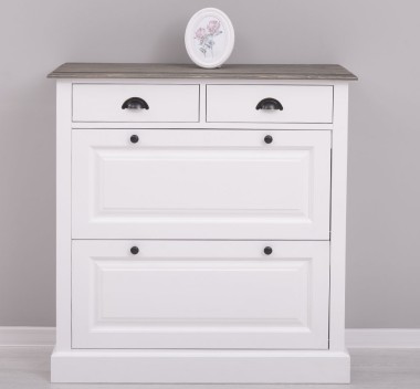 Shoe rack with 2 doors, 2 drawers - PS358