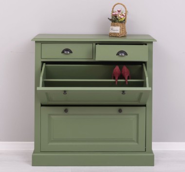 Shoe rack with 2 doors, 2 drawers - PS358