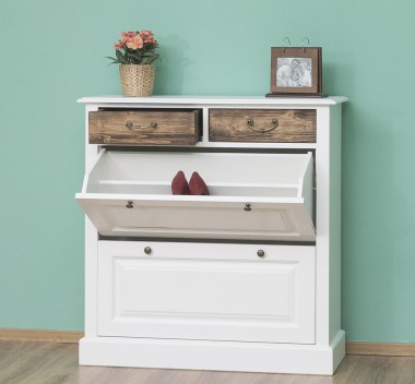 Shoe rack with 2 doors, 2 drawers - PS358
