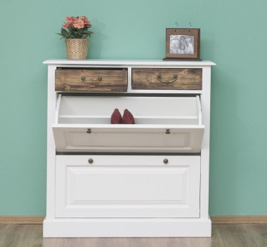 Shoe rack with 2 doors, 2 drawers - PS358