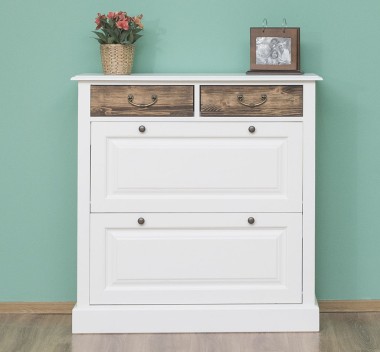 Shoe rack with 2 doors, 2 drawers - PS358