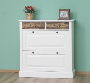Shoe rack with 2 doors, 2 drawers - PS358