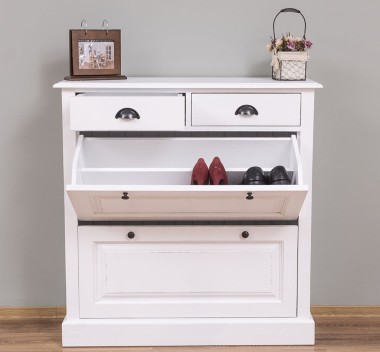Shoe rack with 2 doors, 2 drawers - PS358