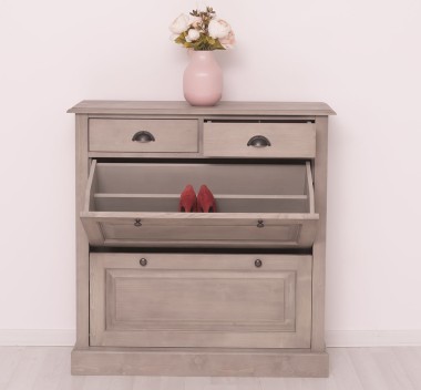 Shoe rack with 2 doors, 2 drawers - PS358