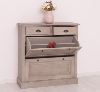 Shoe rack with 2 doors, 2 drawers - PS358