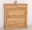 Shoe cabinet 2 doors and 2drawers, oak