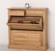 Shoe cabinet 2 doors and 2drawers, oak
