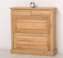 Shoe cabinet 2 doors and 2drawers, oak