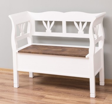 Small bench, oak seat - PS152-TOP OAK