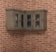 Suspended kitchen cabinet for corner