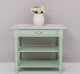 Wall console with turned legs, two shelves and one drawer