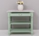 Wall console with turned legs, two shelves and one drawer