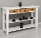 Console with 2 shelves, 3 drawers