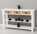 Console with 2 shelves, 3 drawers