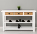 Console with 2 shelves, 3 drawers