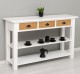 Console with 2 shelves, 3 drawers