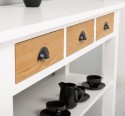 Console with 2 shelves, 3 drawers